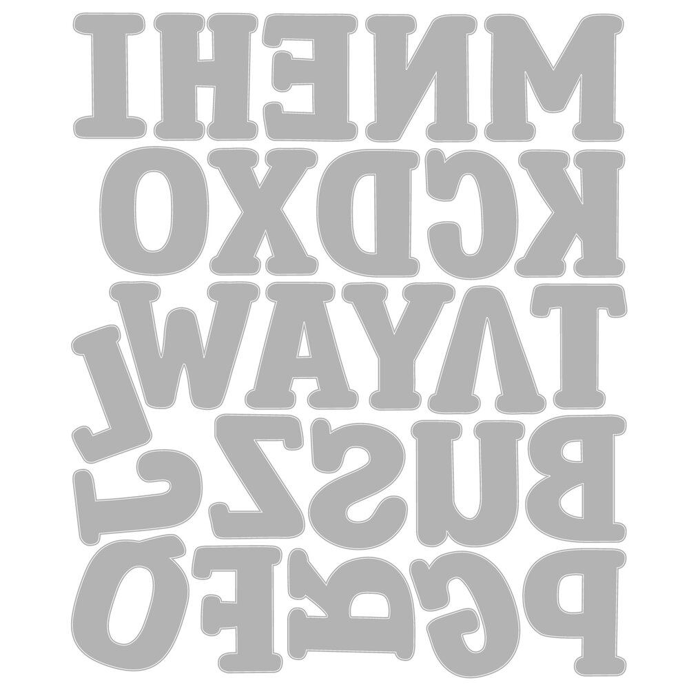 Sizzix Thinlits Die Set Nora Alphabet (26pcs) by Eileen Hull (667065) Sizzix Thinlits Die Set Nora Alphabet (26pcs) by Eileen Hull (667065)
