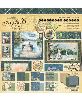 Graphic 45 Adventure Awaits 12x12 Inch Collection Pack (4503249)