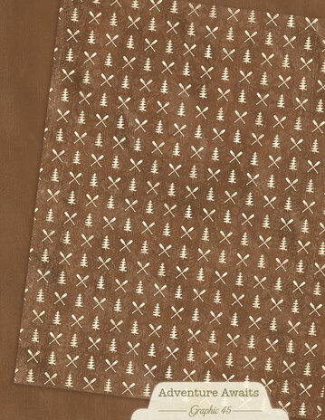 Graphic 45 Adventure Awaits 8,5x11 Inch Patterns & Solids Pack (4503250)