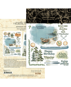 Graphic 45 Adventure Awaits Rub-on Transfers (4503254)