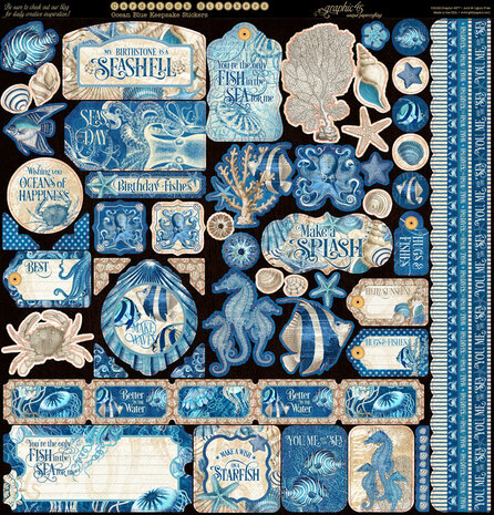 Graphic 45 Ocean Blue Keepsake Kit with Exclusive Metal Die-Set (4503256) Graphic 45 Ocean Blue Keepsake Kit with Exclusive Metal Die-Set (4503256)