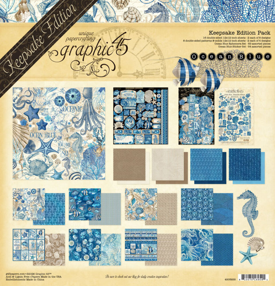 Graphic 45 Ocean Blue Keepsake Edition (4503255) Graphic 45 Ocean Blue Keepsake Edition (4503255)