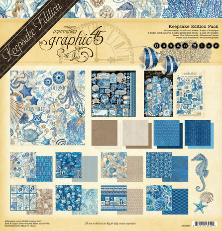 Graphic 45 Ocean Blue Keepsake Edition (4503255) Graphic 45 Ocean Blue Keepsake Edition (4503255)