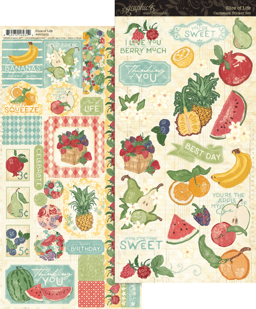 Graphic 45 Slice of Life Sticker Set (4503232) Graphic 45 Slice of Life Sticker Set (4503232)