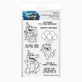 Ranger Simon Hurley create. Photopolymer Stamps 4x6 Inch Snappy Birthday (HUR93947)