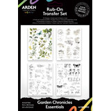 Arden Creative Studio Garden Chronicles Essentials 6x8 Inch Rub-On Transfer Set by Katie Pertiet (ACSRO0010)