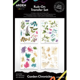 Arden Creative Studio Garden Chronicles 6x8 Inch Rub-On Transfer Set by Katie Pertiet (ACSRO0009)