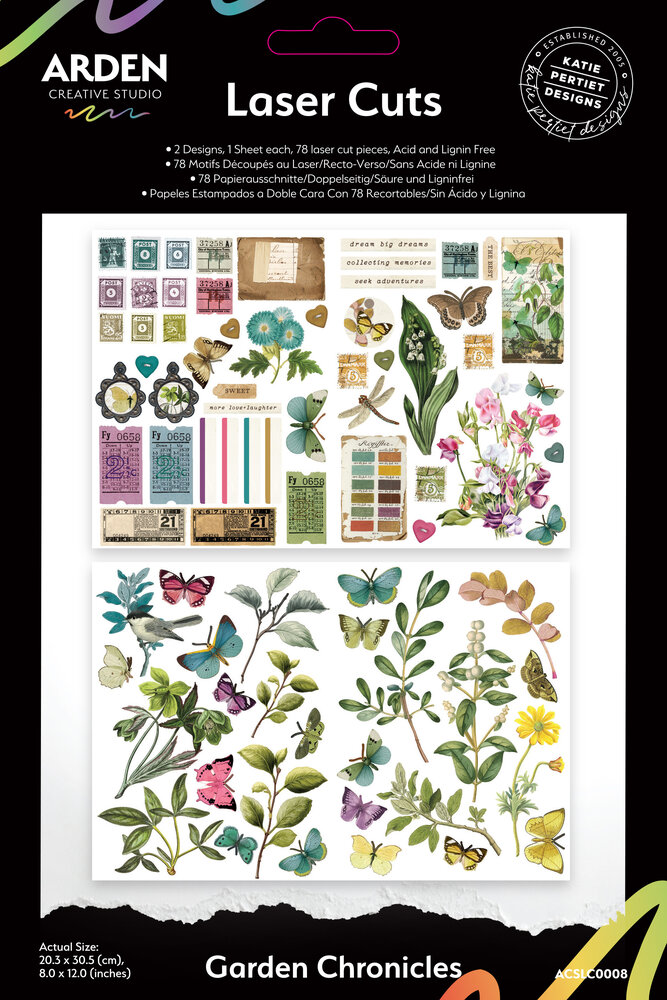 Arden Creative Studio Garden Chronicles Laser Cuts (78pcs) by Katie Pertiet (ACSLC0008) Arden Creative Studio Garden Chronicles Laser Cuts (78pcs) by Katie Pertiet (ACSLC0008)