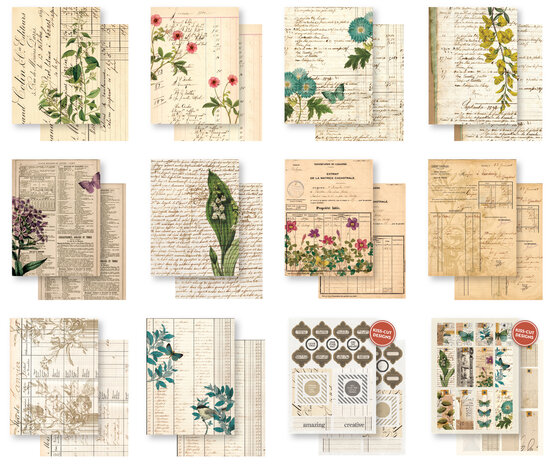 Arden Creative Studio Vintage Makers Ledger Essentials 6x8 Inch Paper Pad by Katie Pertiet (ACSPP0025) Arden Creative Studio Vintage Makers Ledger Essentials 6x8 Inch Paper Pad by Katie Pertiet (ACSPP0025)