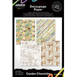 Arden Creative Studio Garden Chronicles 6x8 Inch Decoupage Paper (12pcs) by Katie Pertiet (ACSDP0004)