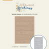 Crafter's Companion Wildwood Whismy 5x7 Inch 3D Embossing Folder Wood Grain (CC-WW-3D-EF5-WOGR)