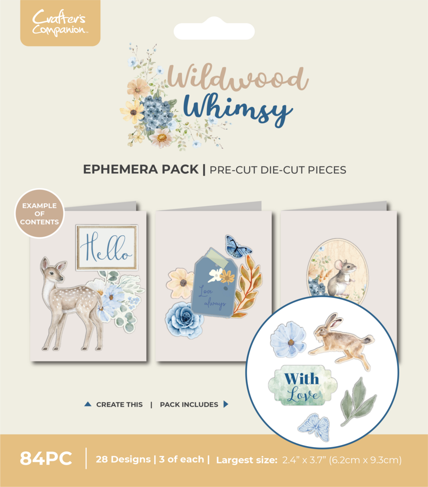 Crafter's Companion Wildwood Whismy Ephemera Set (CC-WW-EPHE)