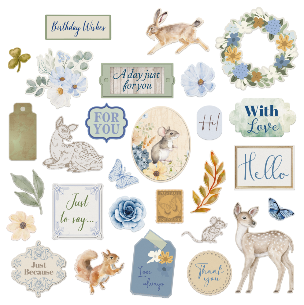 Crafter's Companion Wildwood Whismy Ephemera Set (CC-WW-EPHE)