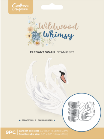 Crafter's Companion Wildwood Whismy Metal Die Set Elegant Swan (CC-WW-MD-ELSW)