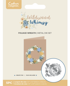 Crafter's Companion Wildwood Whismy Metal Die Set Foliage Wreath (CC-WW-MD-FOWR)