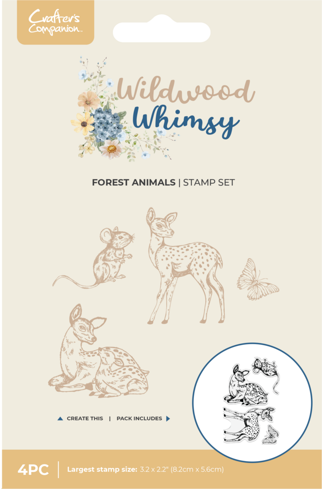 Crafter's Companion Wildwood Whismy Stamp Set Forest Animals (CC-WW-STP-FOAN)