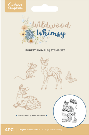 Crafter's Companion Wildwood Whismy Stamp Set Forest Animals (CC-WW-STP-FOAN)