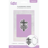 Crafter's Companion Faithful Celebrations Stamp & Metal Die Set Orante Floral Cross (CC-LP-PP-FAFLOW)