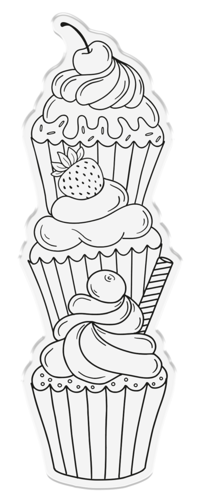 Crafter's Companion Vertical Edge Stamp & Metal Die Cupcake Stack (CC-STD-SWCU) Crafter's Companion Vertical Edge Stamp & Metal Die Cupcake Stack (CC-STD-SWCU)