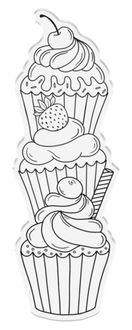 Crafter's Companion Vertical Edge Stamp & Metal Die Cupcake Stack (CC-STD-SWCU) Crafter's Companion Vertical Edge Stamp & Metal Die Cupcake Stack (CC-STD-SWCU)