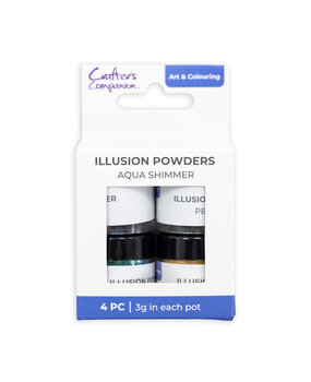 Crafter's Companion Aqua Shimmer Illusion Powders (4pcs) (CC-ILP-AQSH)