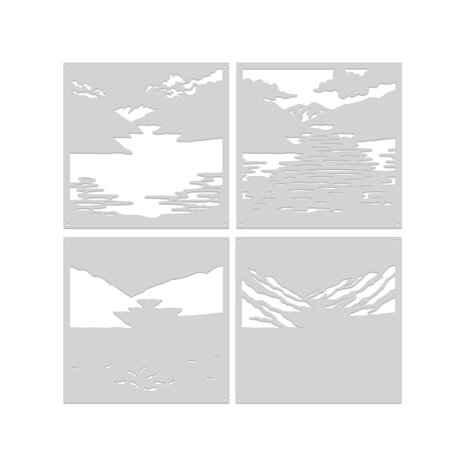 Hero Arts Don't Stop Believing Stencil Set Lake of Legends (SA324)