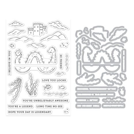 Hero Arts Don't Stop Believing Stamp & Cut Unbelievably Awesome (DC348)