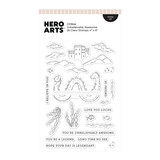 Hero Arts Don't Stop Believing Clear Stamp Set Unbelievably Awesome (CM846)