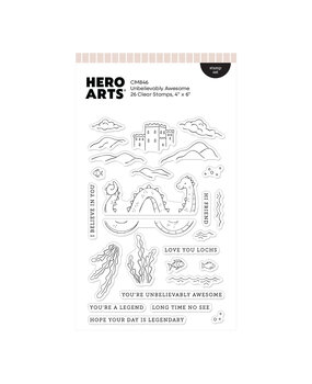 Hero Arts Don't Stop Believing Clear Stamp Set Unbelievably Awesome (CM846)