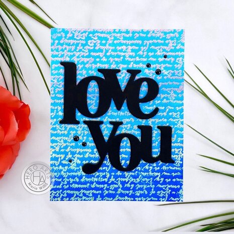 Hero Arts From The Vault Spring Cling Rubber Stamp Script Bold Prints (CG830) Hero Arts From The Vault Spring Cling Rubber Stamp Script Bold Prints (CG830)