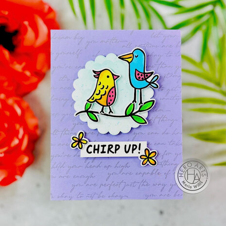 Hero Arts From The Vault Spring Cling Rubber Stamp Positive Script Bold Prints (CG911) Hero Arts From The Vault Spring Cling Rubber Stamp Positive Script Bold Prints (CG911)