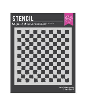 Hero Arts You've Got a Friend Stencil Check Please (SA321)