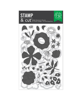 Hero Arts You've Got a Friend Stamp & Cut Abstract Floral (DC343)