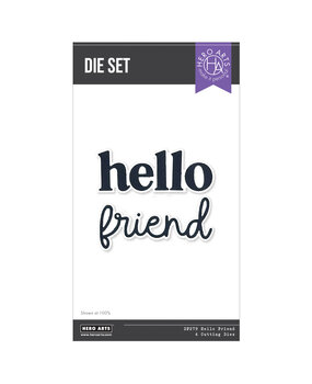 Hero Arts You've Got a Friend Die Set Hello Friend (DF279)