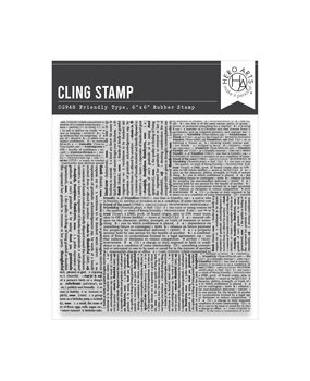 Hero Arts You've Got a Friend Cling Stamp Friendly Type (CG948)