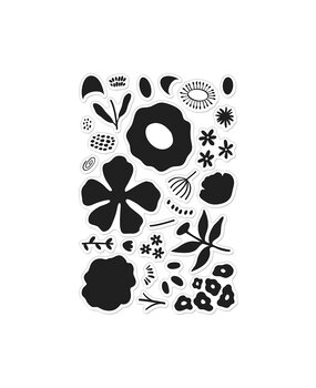 Hero Arts You've Got a Friend Clear Stamp Set Abstract Floral (CM839)
