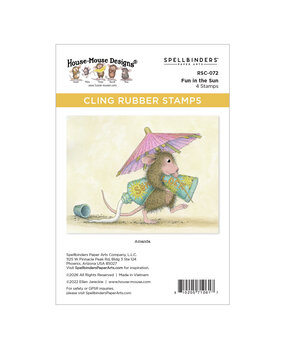 Spellbinders Sunflower Walk Cling Rubber Stamp Set Fun in the Sun by House-Mouse Designs (RSC-072)