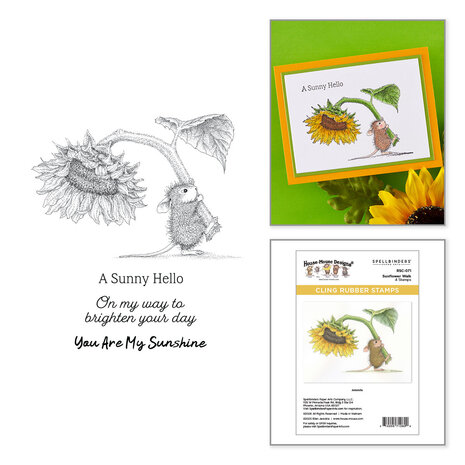 Spellbinders Sunflower Walk Cling Rubber Stamp Set by House-Mouse Designs (RSC-071) Spellbinders Sunflower Walk Cling Rubber Stamp Set by House-Mouse Designs (RSC-071)