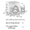 Spellbinders Sunflower Walk Cling Rubber Stamp Set Blueberry Buddies by House-Mouse Designs (RSC-073)
