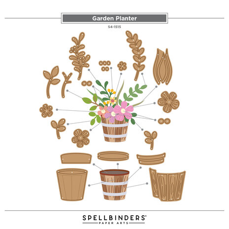 Spellbinders Summertime Etched Dies Garden Planter by Lisa Horton (S4-1515) Spellbinders Summertime Etched Dies Garden Planter by Lisa Horton (S4-1515)