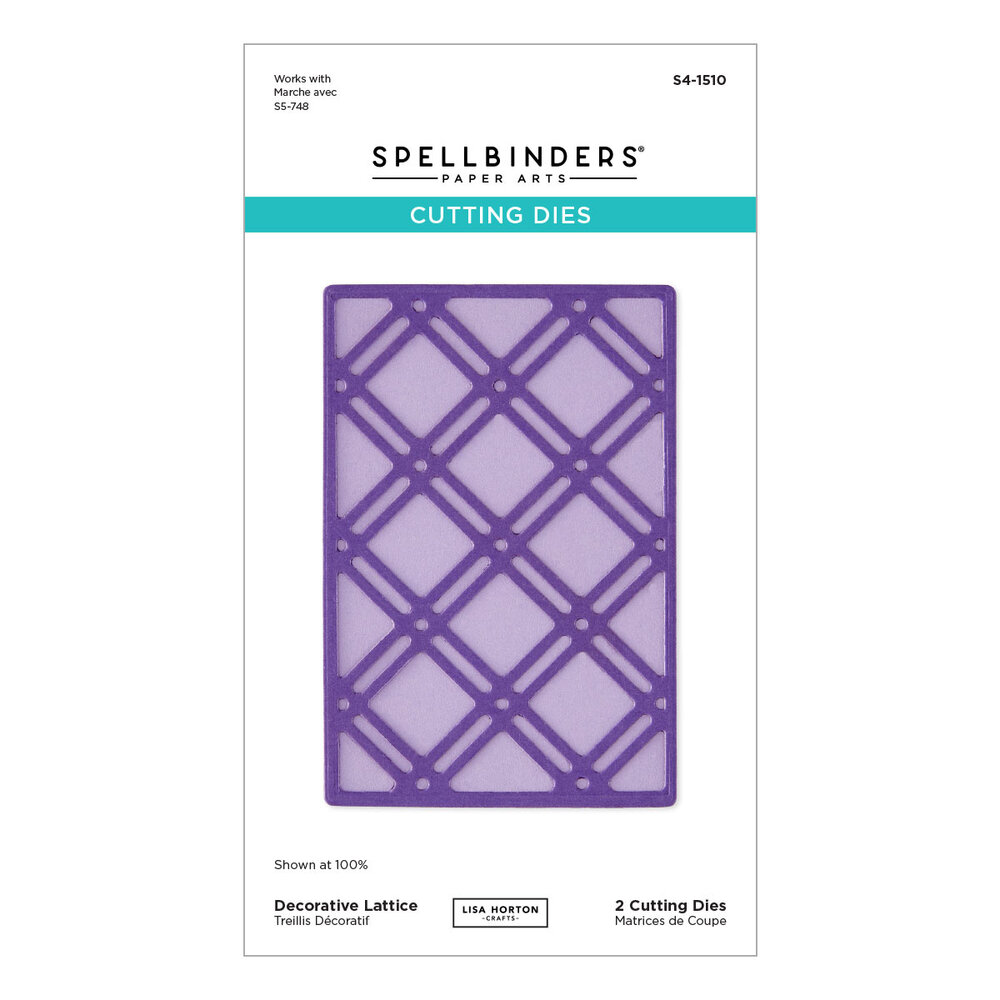 Spellbinders Summertime Etched Dies Decorative Lattice by Lisa Horton (S4-1510) Spellbinders Summertime Etched Dies Decorative Lattice by Lisa Horton (S4-1510)