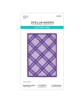 Spellbinders Summertime Etched Dies Decorative Lattice by Lisa Horton (S4-1510)