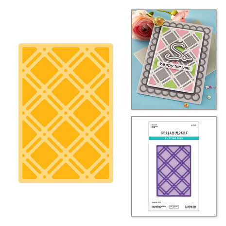 Spellbinders Summertime Etched Dies Decorative Lattice by Lisa Horton (S4-1510) Spellbinders Summertime Etched Dies Decorative Lattice by Lisa Horton (S4-1510)