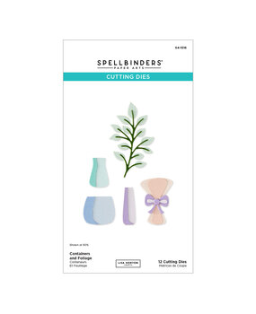 Spellbinders Summertime Etched Dies Containers and Foliage by Lisa Horton (S4-1516)
