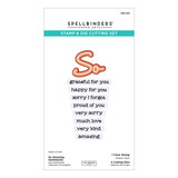 Spellbinders Summertime Clear Stamp & Die Set So Amazing Sentiments by Lisa Horton (SDS-223)