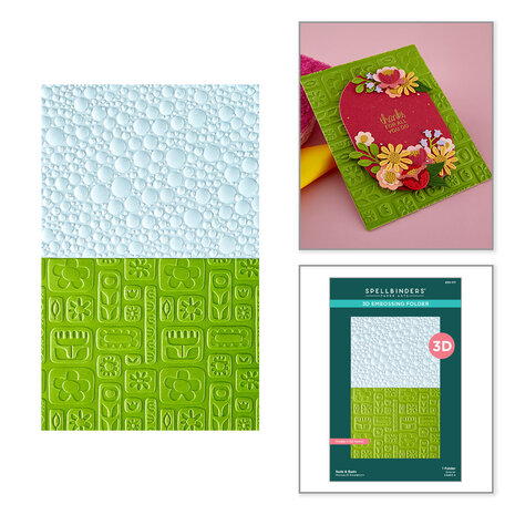 Spellbinders Shiny New Day 3D Embossing Folder Suds & Buds by Spellbinders (E3D-171) Spellbinders Shiny New Day 3D Embossing Folder Suds & Buds by Spellbinders (E3D-171)