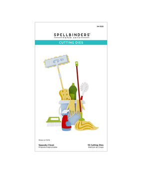 Spellbinders Shiny New Day Etched Dies Squeaky Clean by Spellbinders (S4-1525)