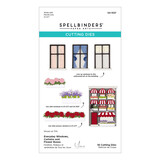 Spellbinders Everyday City Holiday Etched Dies Everyday Windows/Curtains/Flower Boxes by Yana Smakula (S4-1537)