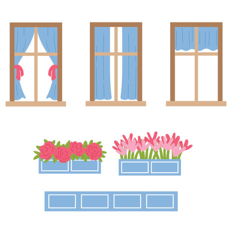 Spellbinders Everyday City Holiday Etched Dies Everyday Windows/Curtains/Flower Boxes by Yana Smakula (S4-1537) Spellbinders Everyday City Holiday Etched Dies Everyday Windows/Curtains/Flower Boxes by Yana Smakula (S4-1537)