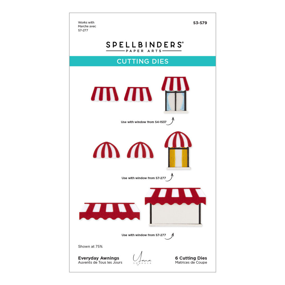 Spellbinders Everyday City Holiday Etched Dies Everyday Awnings by Yana Smakula (S3-579) Spellbinders Everyday City Holiday Etched Dies Everyday Awnings by Yana Smakula (S3-579)